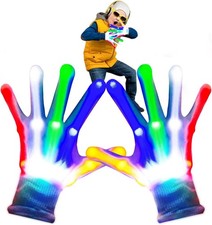 Toys for Kids Rainbow LED Gloves Cool Toy Birthday Parties Gifts LED...