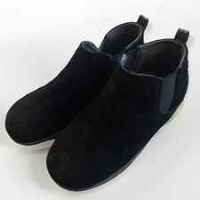 Minnetonka Moccasin Ankle Booties Suede Leather Black Women's Size 8
