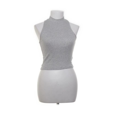 7 Days Active, Crop Top, Größe: S, Grau, Einfarbig, Rippenstrick, Damen #faC