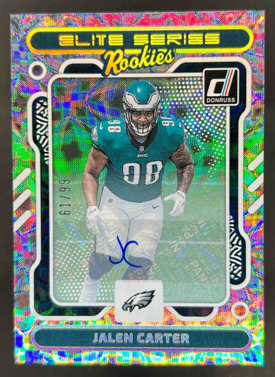 2023 Donruss Jalen Carter Elite Series Rookies Auto RC #61/99 Eagles