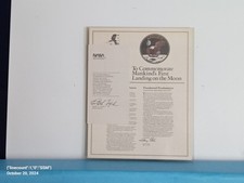 Vintage NASA Apollo 11: To Commemorate Mankinds First Landing On The Moon