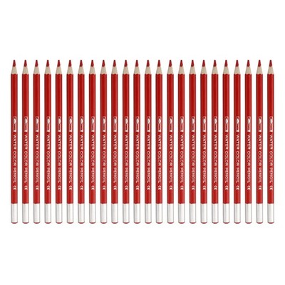 24 Aquarellstifte zum Ausmalen, Zeichnen und Malen, rot