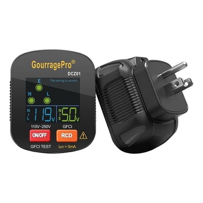 LCD GFCI Outlet Tester 110 250V 3-Prong Plug Voltage Checker Diagnostic Tool