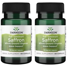 Swanson Full Spectrum Saffron Whole Ground Stigmas -Herbal Supplement Promoting