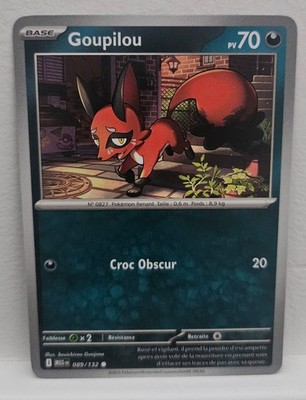 CARTE POKEMON GOUPILOU 089/132 MEGA EVOLUTION ME01 FR