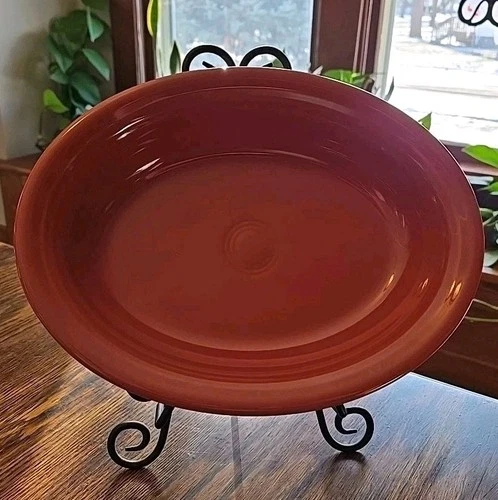 FIESTAWARE Homer Laughlin HLC Paprika 10”x8” Oval Vegetable Dish Serving Bowl
