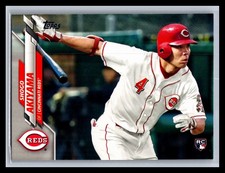 2020 Topps Baseball #376 Shogo Akiyama Rookie Card RC Cincinnati Reds. rookie card picture