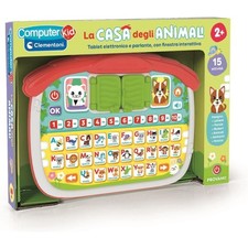 Clementoni - 16490 Computer Kid La Casa degli Animali, Gioco Educativo, 16 attiv