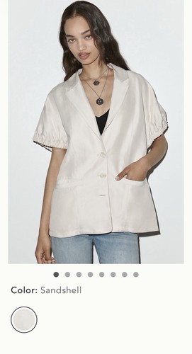 Anthropologie Maeve Puff Sleeve Blazer