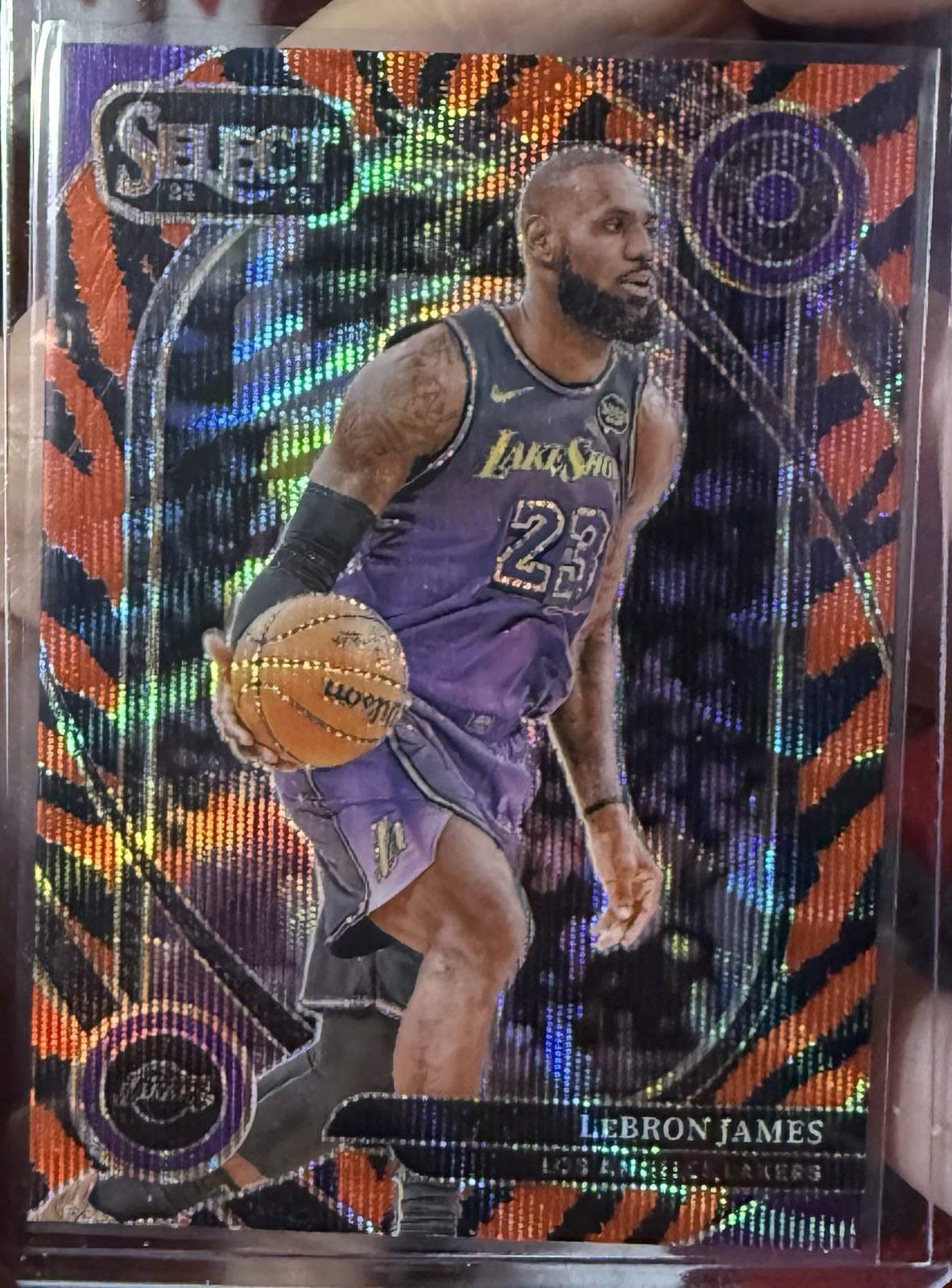 2024-25 Panini Select - Courtside LeBron James #241 Tiger Prizm