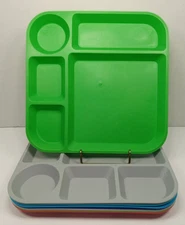 Nordic Ware Meal Trays / Party Trays Coastal Colors 9.8" x 9.8 " Set of 8