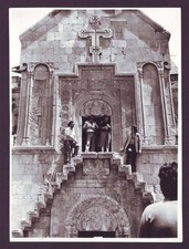 Tourists at Noravank Medieval Armenian Monastery Holy Mother of God Armenia Phot