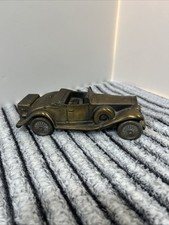 Vintage 1930 Banthrico Cadillac Convertible Bronze Piggy Bank 1980