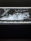 John Force NHRA Funny Car Light Up Glass Prism Cube On Stand