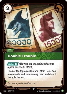 Riftbound Double Trouble (32/292) Unleashed NM FOIL