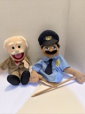 Vintage Melissa and Doug Police Officer Puppet W/stick Mayor Silly Puppet Plush