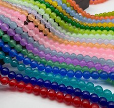 Natural Gemstone Round Spacer Loose Beads Jewelry Making 4mm 6mm 8mm 10mm 12mm