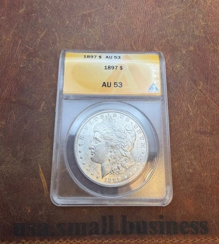 1897 Morgan Silver Dollar ANACS AU53