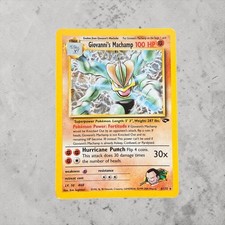 Giovanni’s Machamp 6/132 Holo Rare Gym Challenge Unlimited Pokémon Card NM/LP