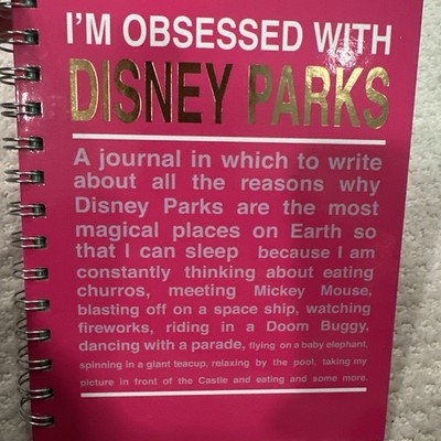 Pink Disney I m obsessed with Disney park spiral journal