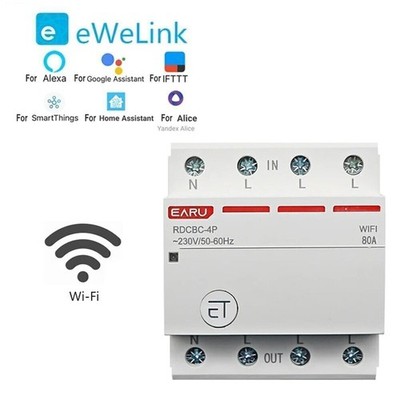 Leistungsschalter Smart Schalter Drehstrom Polen für Timer WiFi mit 3P+N