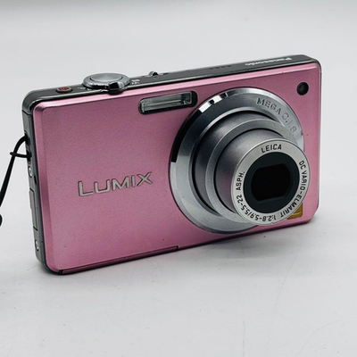 Used] Panasonic LUMIX DMC-FS6 Compact Digital Camera pink battery