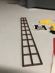 LEGO Cloth Sail + parts For BLACK SEAS BARRACUDA Red White stripe 10040 6285