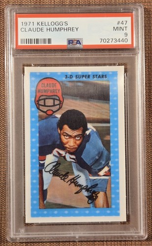 Claude Humphrey #47 1971 Kellogg's card