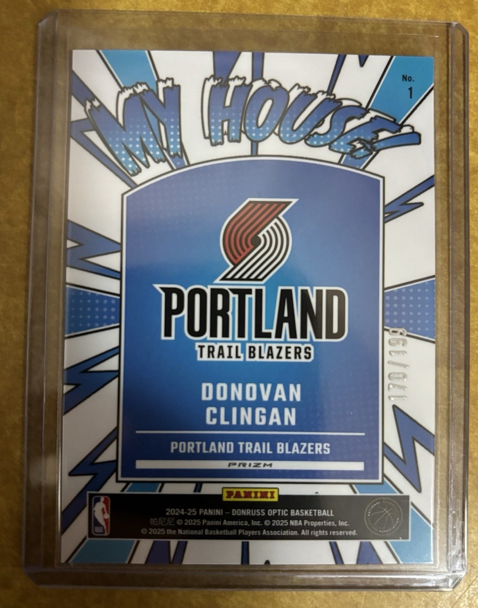 2024-25 Donruss Optic Donovan Clingan My House Lime Green /199 | eBay