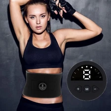 EMS Abdominal Fitness Workout Belt Massage with 6 Modes 9 Gears for Men & Women