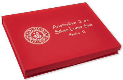 Lunar Serie II Münzbox  für 12x 2 Oz Silber 2008-2019