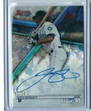2018 Bowman's Best Josh Stowers Atomic Refractor Auto 1/25 Yankees B18-JST