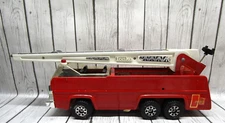 Vintage Tonka Aerial Ladder Fire Truck 32202 Red Pressed Steel