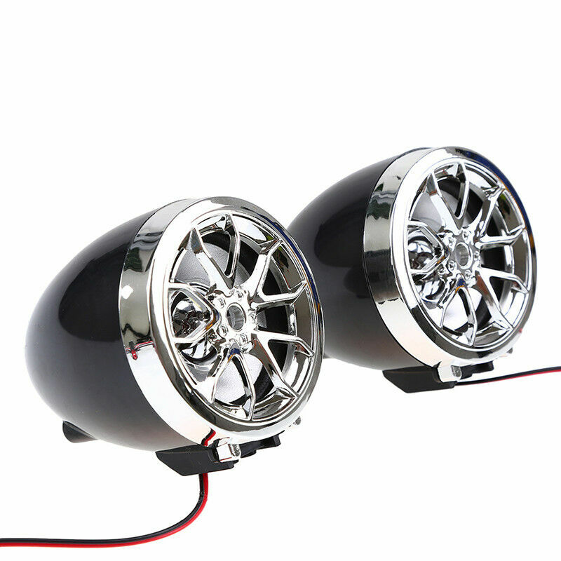 Motorcycle Speaker Audio System Stereo MP3B ATV UTV Scooter FM TF LCD Bike eBay