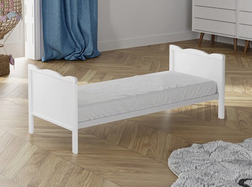 Baby Cot Bed for Newborn 120x60cm or 140x70cm & Storage Drawer & Mattress - Picture 14 of 15