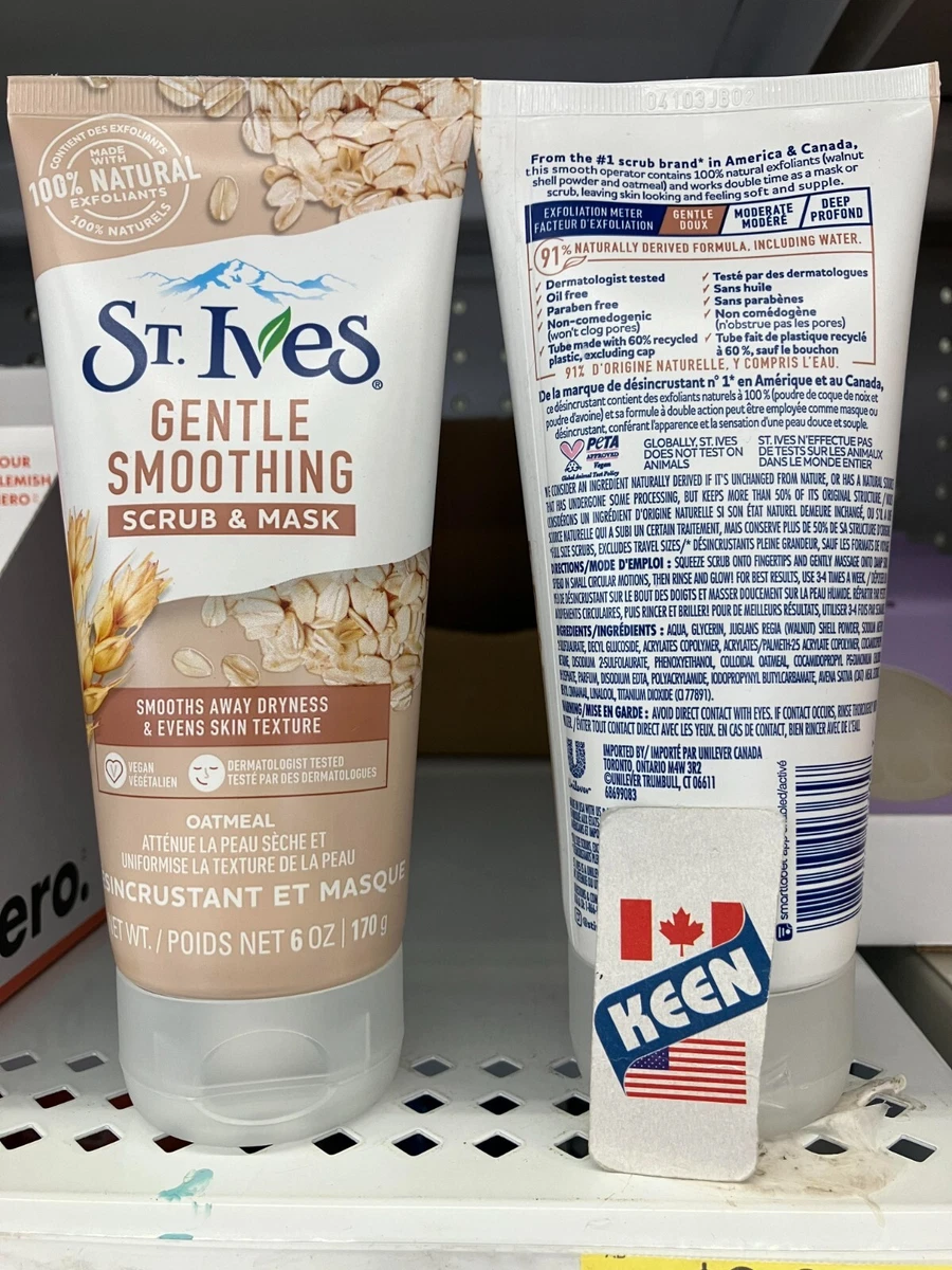 St. Ives Oatmeal Facial Face Scrub Mask 170g Exp 2024 12 eBay