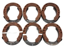 6 FooTall Warrior Special Horseshoes Front Shoe w/Side/Quarter Clips Placed 2-3