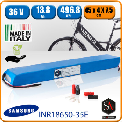 Batteria 36v al litio pacco per bici elettrica move your life UMB 3 13,8Ah  496Wh | eBay