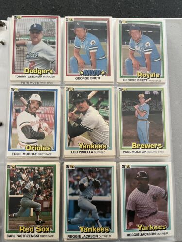 1980er Jahre Fleer/Donruss Hall of Fame Baseball-Karten-Set (209 Karten Neuwertig) - Bild 1 von 24