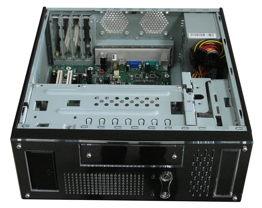 Custodia desktop/torre/telaio Micro ATX nera 0,300 W alimentatore. Q-Tec EL-Micro. CS101B - Immagine 4 di 4