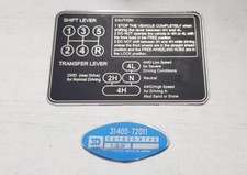 Emblem Decal Set-metal Fits Suzuki Samurai Sj410 Sj413