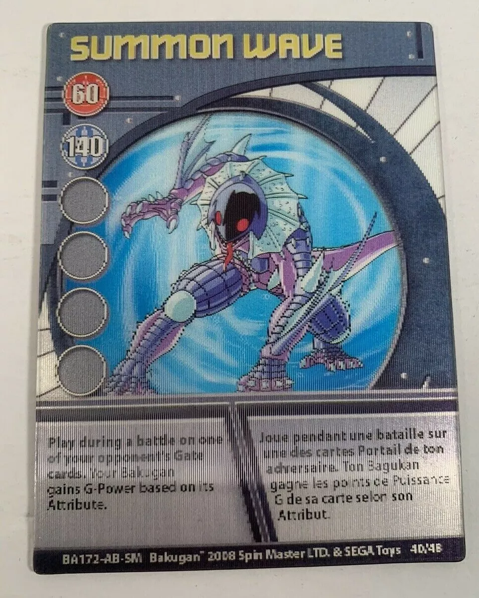 Bakugan Battle Brawlers Summon Wave Ability Card 40/48 BA172 NM Near Mint  Holo