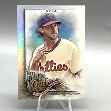 2022 Allen & Ginter Base Silver Hot Box #160 Aaron Nola Philadelphia Phillies 
