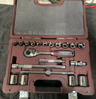 Kraftwerk 204.203.201 Pro Line Steckschlüssel-Satz INCH 1/2 Zoll 20-tlg TOP