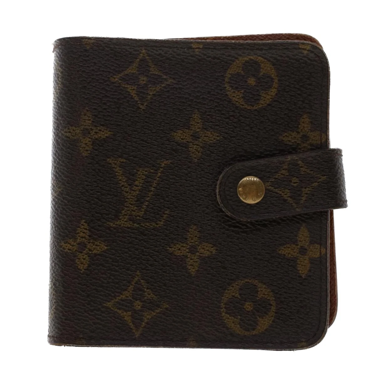 LOUIS VUITTON Monogram Compact Zip Wallet M61667 LV Auth 49879 | eBay
