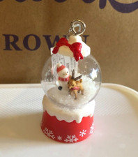 Ganz Tis the Season Personalized Ornament Blank Snow Globe 2-1/4" tall red bow