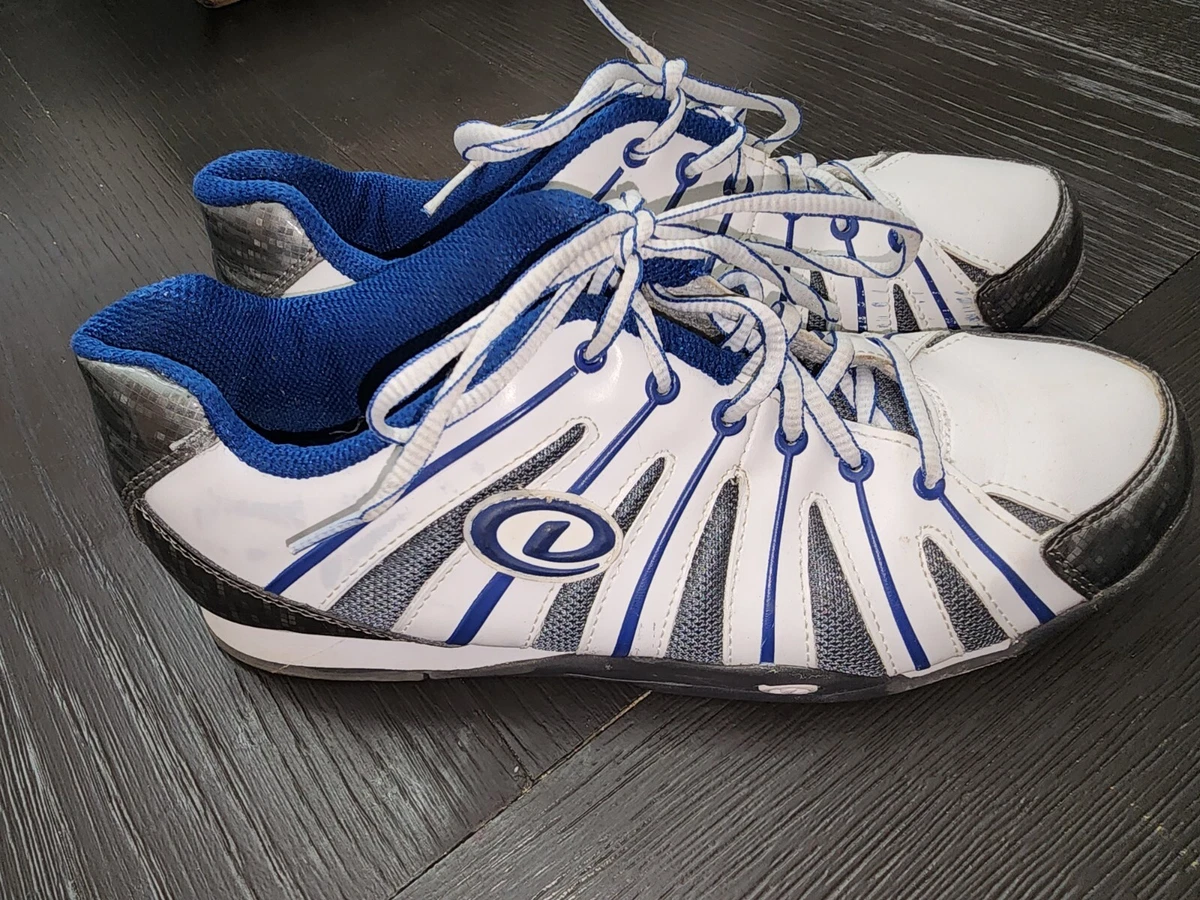 Dexter Fred Bowling Shoes Men s 9 M White blue gray metallic B2258