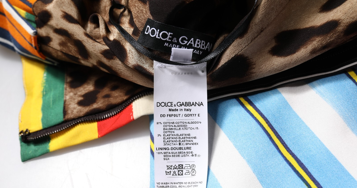 オールインワン・サロペット Dolce & Gabbana Multicolor Cotton Dress Striped cotton maxi dress in multicoloured - Dolce Gabbana