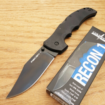 Cold Steel Recon 1 Lockback Folding Knife 4'' CPM S35VN Steel Blade G10 Handle