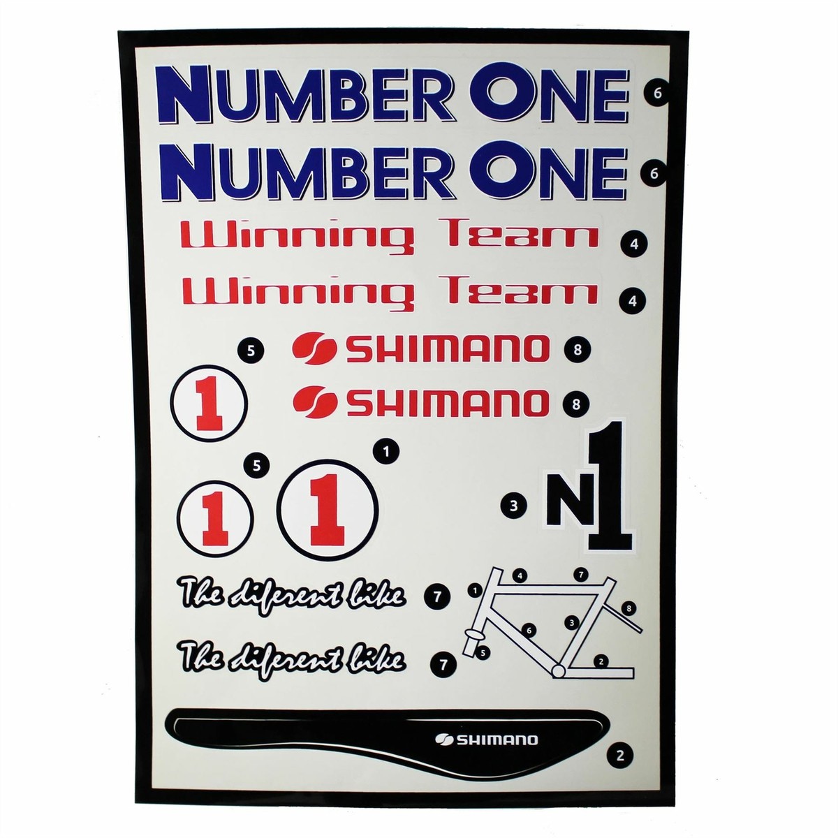 Autocollants / Stickers Shimano Pour Vélo - Décalcomanies (neuf)